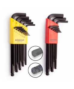 BONDHUS Double Pack Ball End Hex Allen Key Sets 9PC Metric & 13PC Imperial 20199