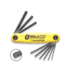 BONDHUS Gorilla Grip Hex Fold Up Allen Key Set 9pcs 5/64 -1/4" HF9 12589