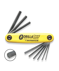 BONDHUS Gorilla Grip Hex Fold Up Allen Key Set 9pcs 5/64 -1/4" HF9 12589
