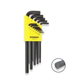 BONDHUS Hex Allen Key Set 13pcs Imperial 0.050"-3/8" HLX13 12137