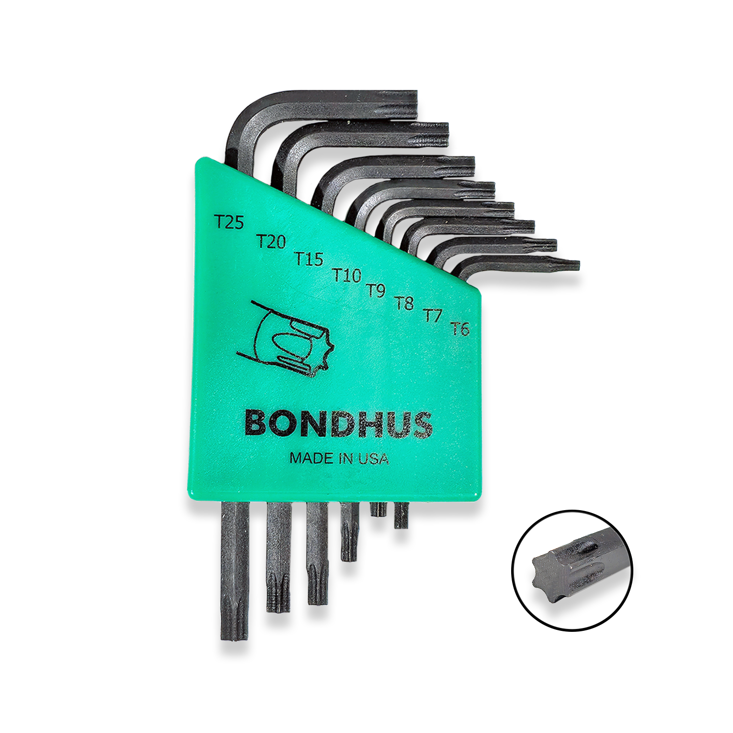 BONDHUS Torx Allen Key Set 8pcs TX6-TX25 TLXS8S 31732