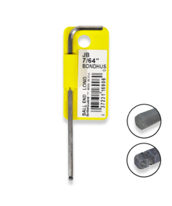 BONDHUS 7/64" Ball End Hex Long Allen Key BriteGuard Finish 16906