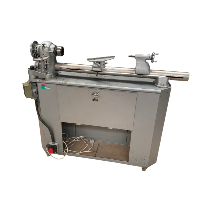 Myford ML8 wood turning lathe with cabinet attachments motor ...