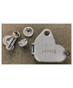 Used Myford Super 7 non gearbox guard lh leadscrew bracket banjo gears spacers