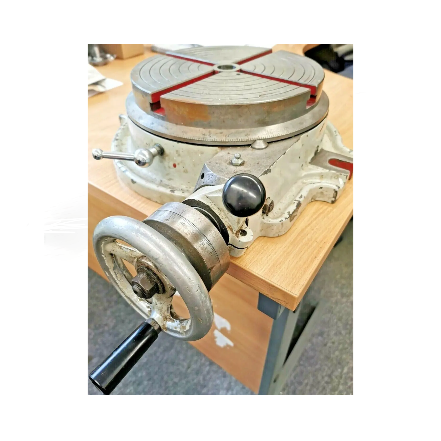 USED 10" JONES AND SHIPMAN ROTARY TABLE HORIZONTAL USED HEAVY DUTY