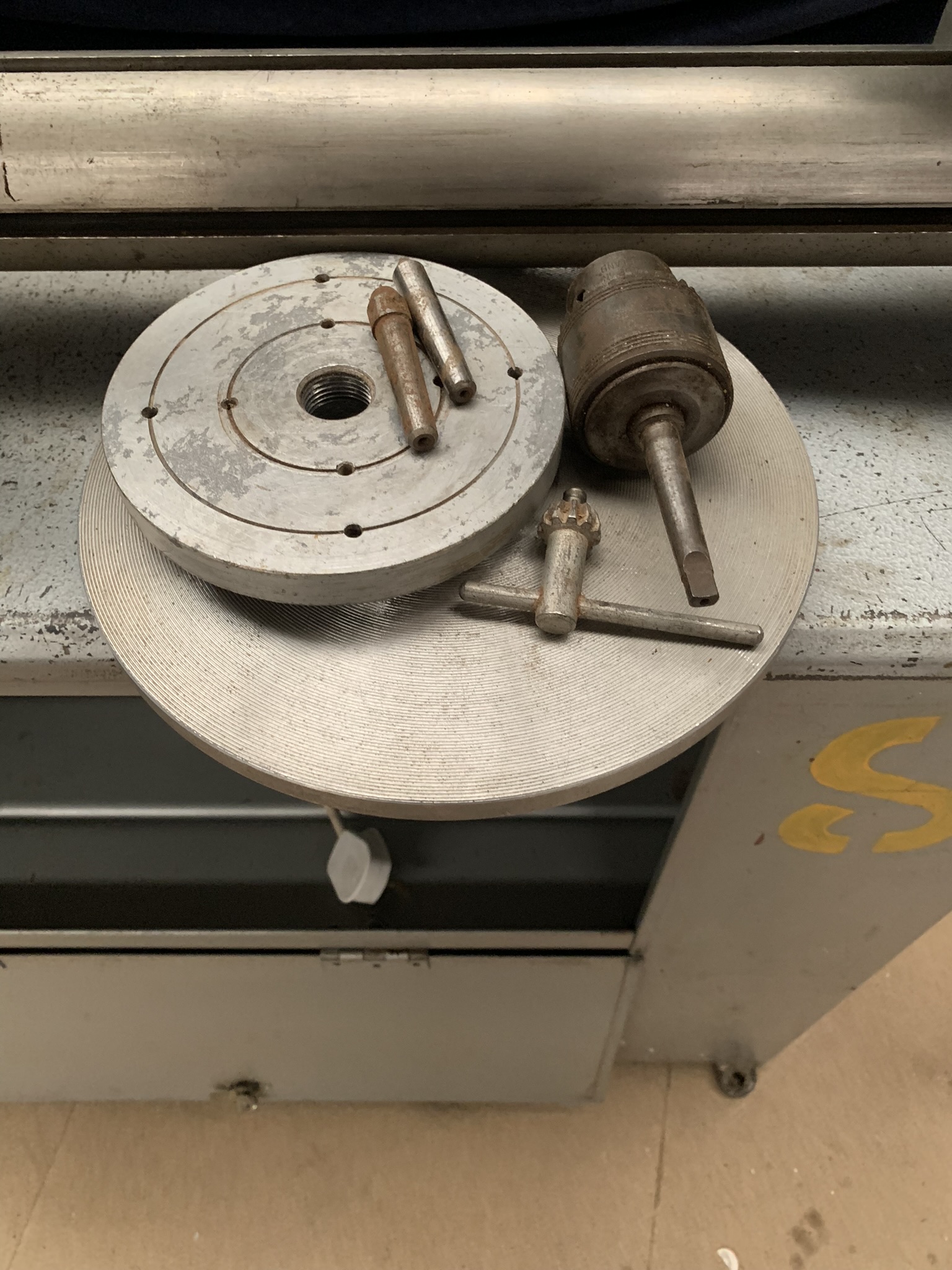Myford ML8 wood turning lathe with cabinet attachments motor accessories - Image 2
