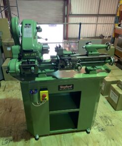 Myford Super 7 lathe with gearbox power cross feed motor switch cabinet imperial - Image 2