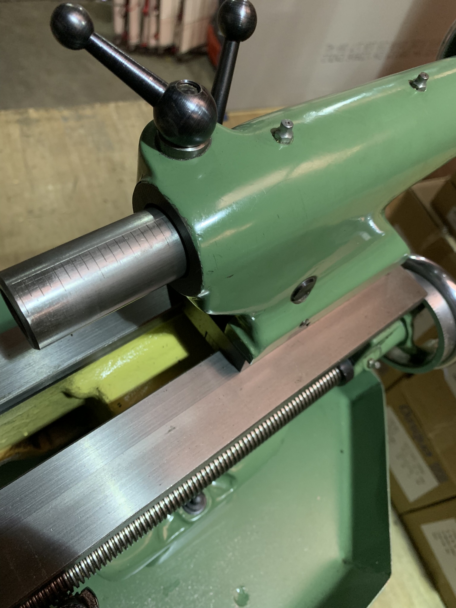 Myford Super 7 lathe with gearbox power cross feed motor switch quick change - Image 10