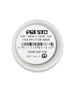 PRESTO 5/32" x 32TPI BSW HSS CIRCULAR SPLIT DIE
