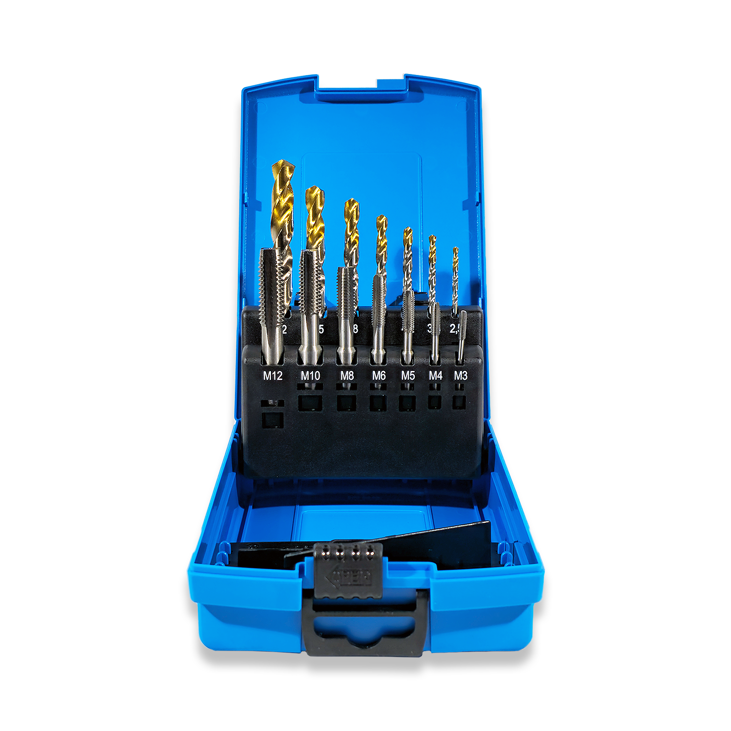PRESTO M3-M12 METRIC HSS TAP AND TIN TIPPED DRILL SET