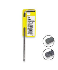 BONDHUS 9/64″ Ball End Hex Long Allen Key BriteGuard Finish 16908